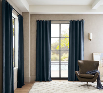 Niamh Velvet 100% Blackout Custom Curtain - MorraHome