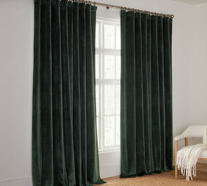 Niamh Velvet 100% Blackout Custom Curtain - MorraHome