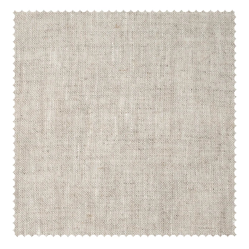 Asher Belgian Flax Linen Fabric Swatch - Oatmeal