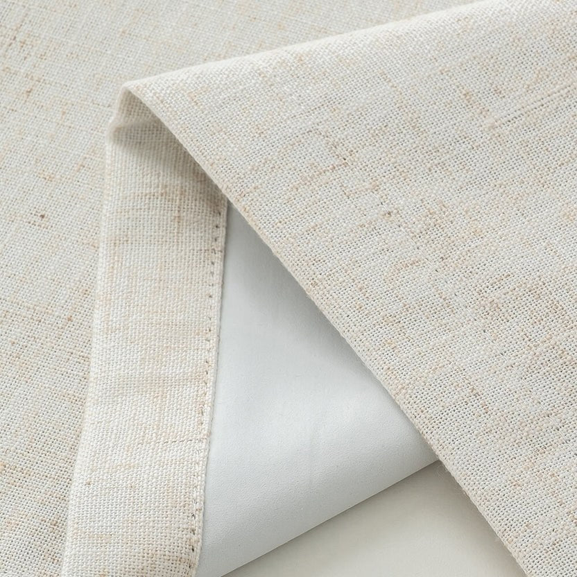 Custom Linen Blackout Curtains, Pinch Pleated Drapes