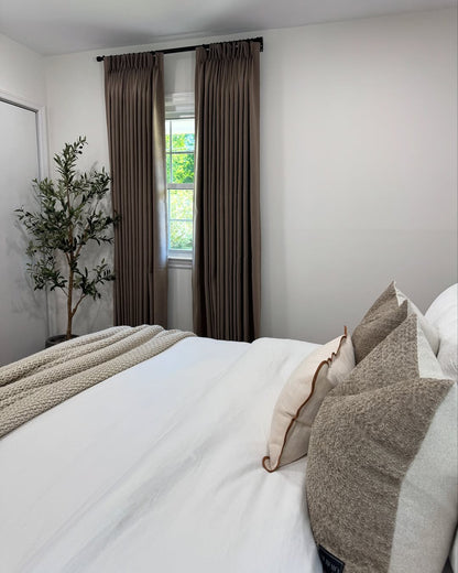 Custom Linen Curtains & Drape, Blackout and Ffiltering Options