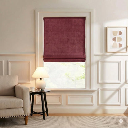 Harper Custom Linen Roman Shades, Motorized & Cordless Options