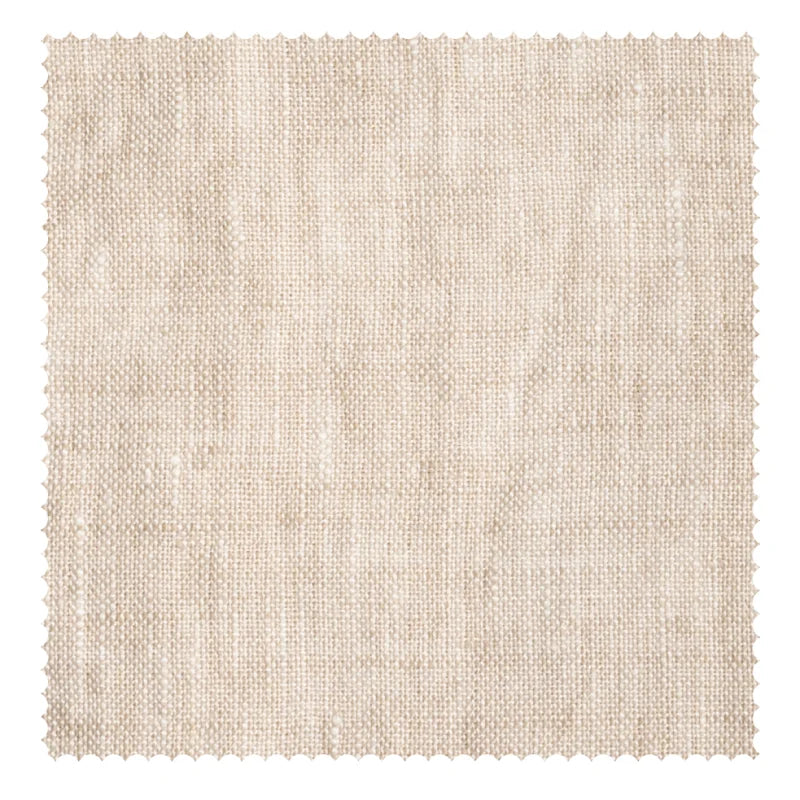 Asher Belgian Flax Linen Fabric Swatch - Sand