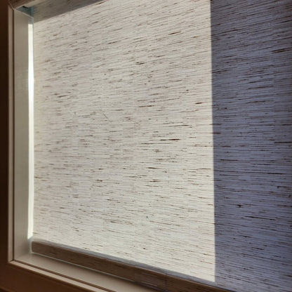 Silas linen Custom roller shades, Cordless - MorraHome