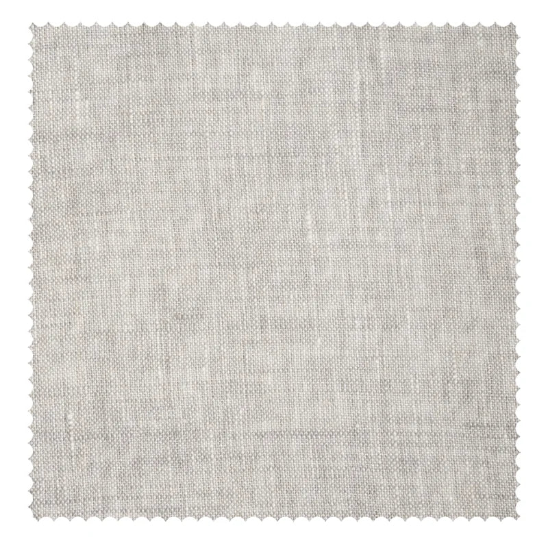 Asher Belgian Flax Linen Fabric Swatch - Silver Grey
