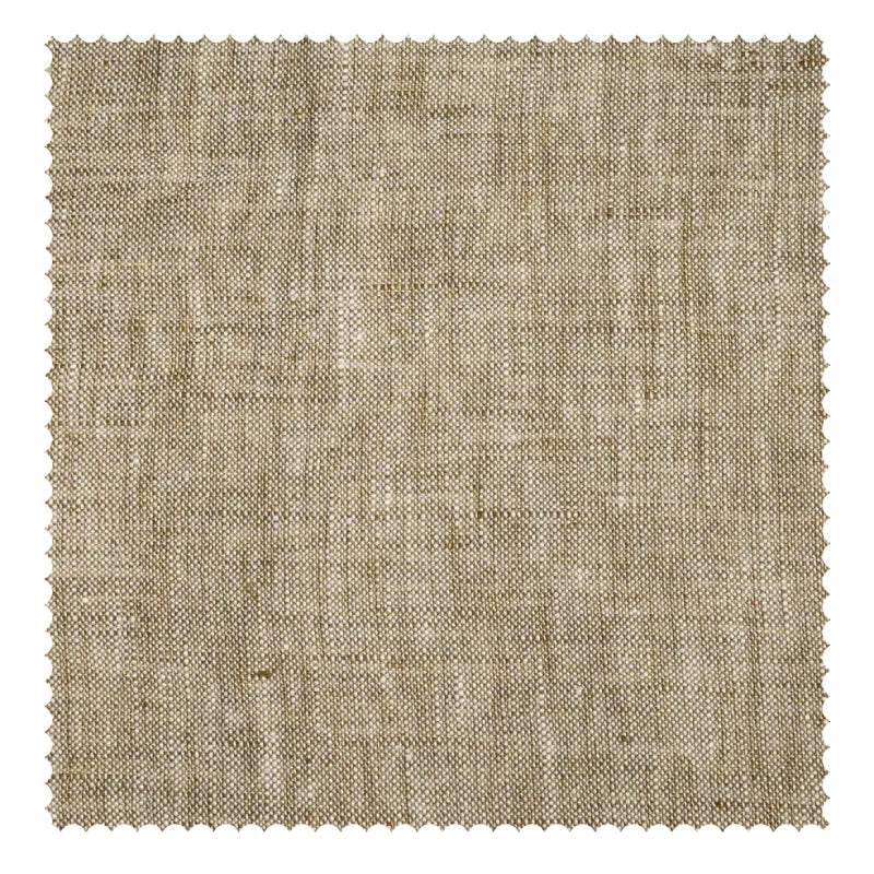 Asher Belgian Flax Linen Fabric Swatch - Taupe