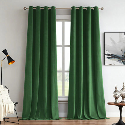 Elara Soft 100% Blackout Velvet Curtains - MorraHome
