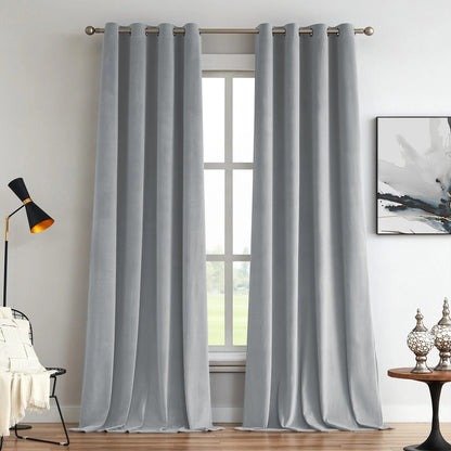 Elara Soft 100% Blackout Velvet Curtains - MorraHome