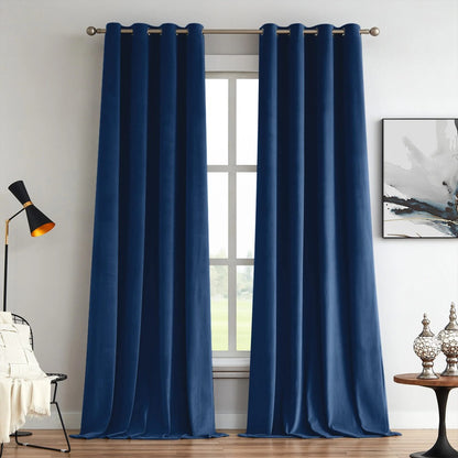 Elara Soft 100% Blackout Velvet Curtains - MorraHome