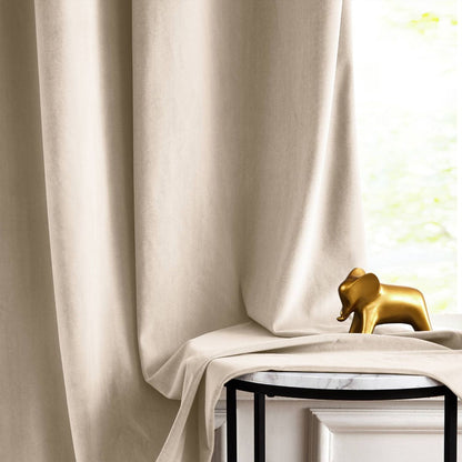 Elara Soft 100% Blackout Velvet Curtains - MorraHome