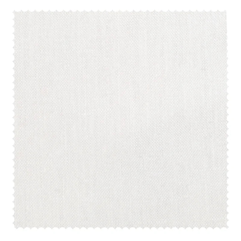 Asher Belgian Flax Linen Fabric Swatch - White