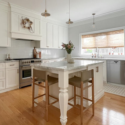 Woven Wood Shades: Natural Ramie Beige (Luxury Edition)