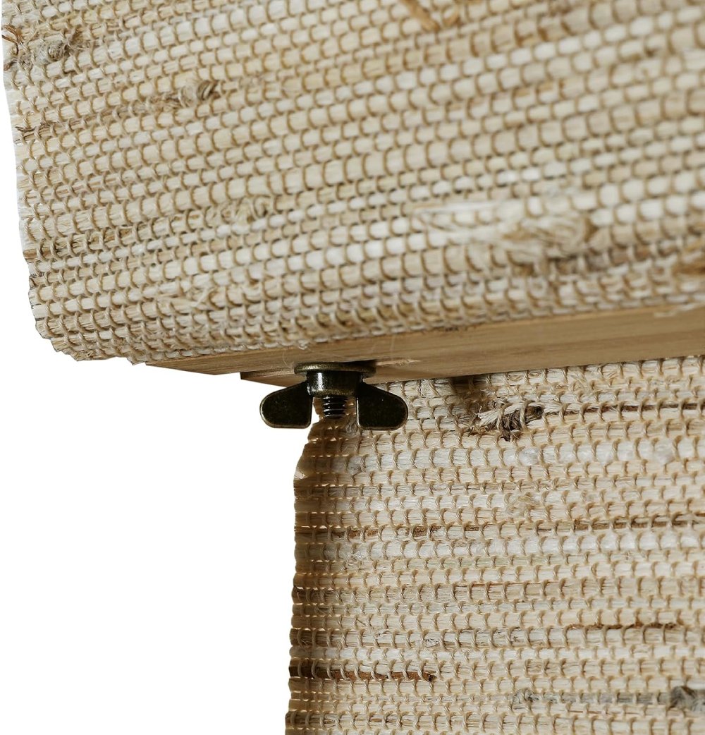 Woven Wood Shades: Natural Ramie Beige (Luxury Edition)