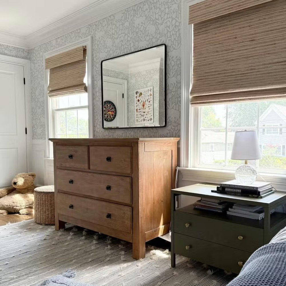 Woven Wood Shades: Natural Ramie Beige (Luxury Edition)