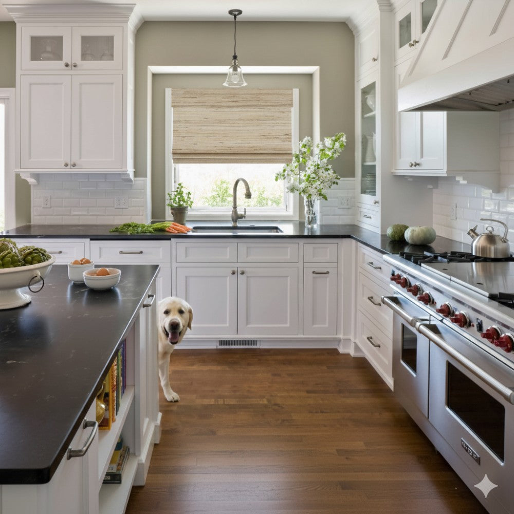 Woven Wood Shades: Natural Ramie Cashew