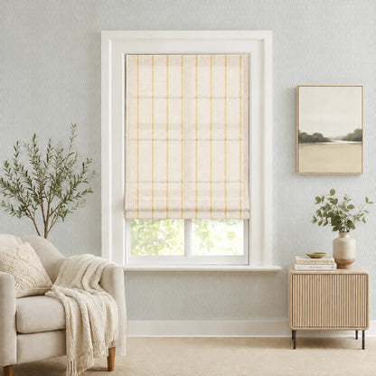 Sawyer Custom Striped Roman Shades
