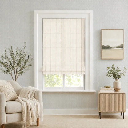 Sawyer Custom Striped Roman Shades