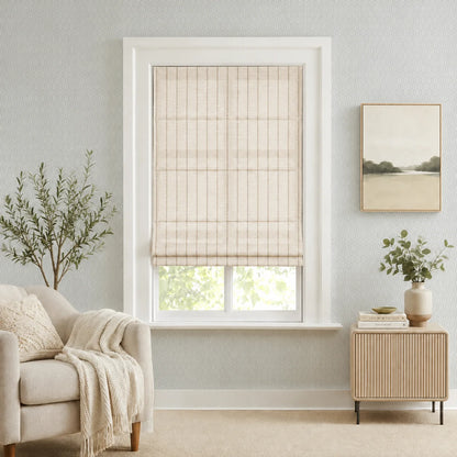 Sawyer Custom Striped Roman Shades
