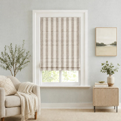Sawyer Custom Striped Roman Shades