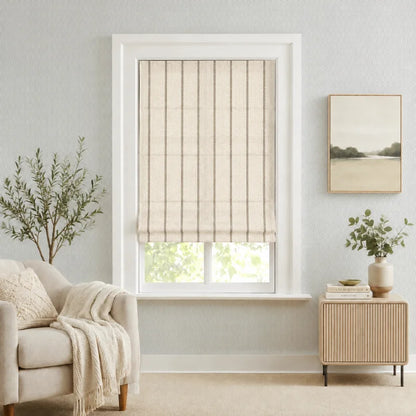 Sawyer Custom Striped Roman Shades