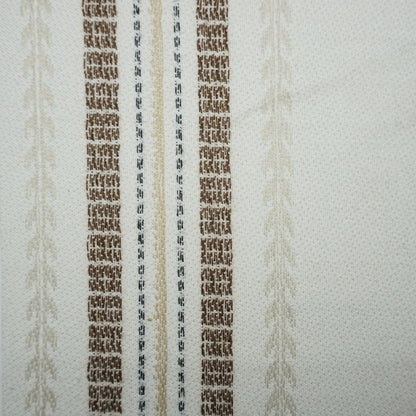 Custom Wool Blend Striped Roman Shades - The Artisan Vine Collection