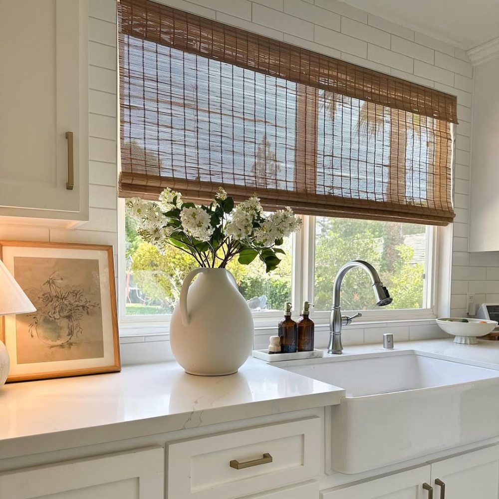 MorraHome Custom Bamboo Roller Shades - MorraHome