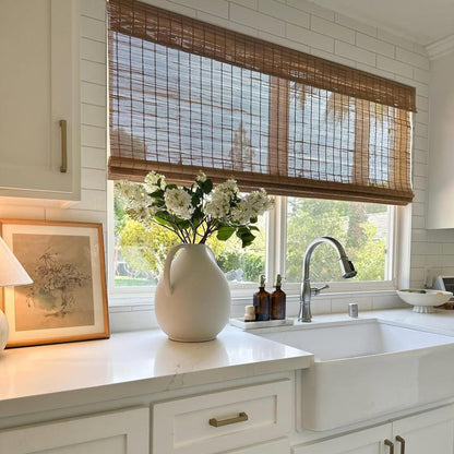 MorraHome Custom Bamboo Roller Shades - MorraHome