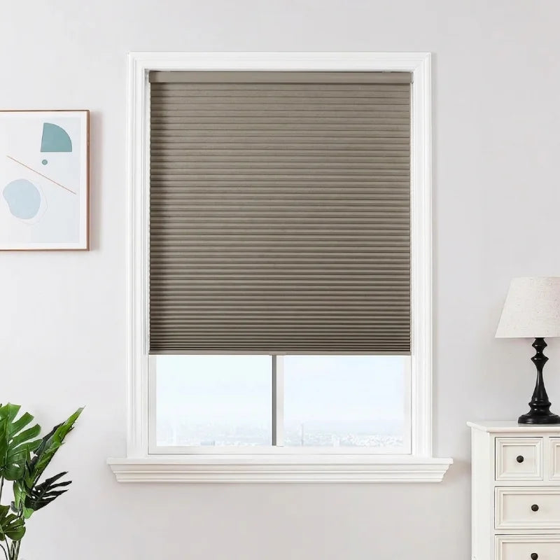 Custom No-Drill Cordless Blackout Cellular Shades