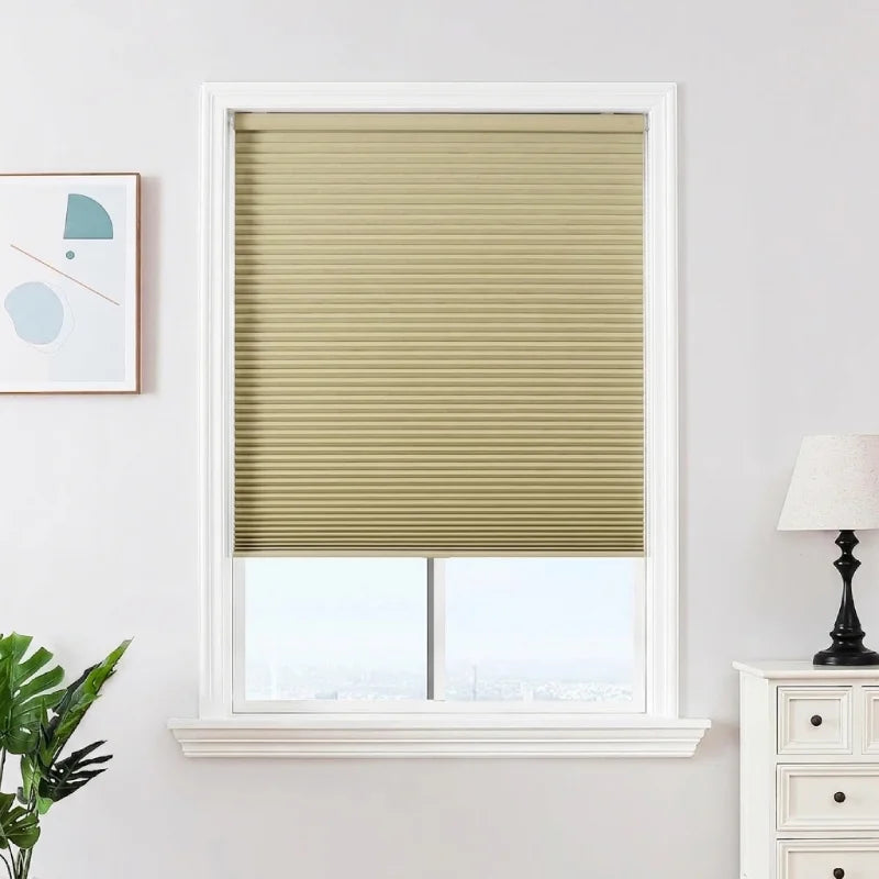 Custom No-Drill Cordless Blackout Cellular Shades