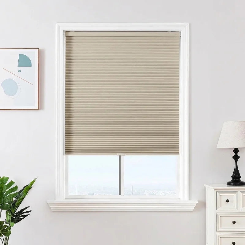 Custom No-Drill Cordless Blackout Cellular Shades
