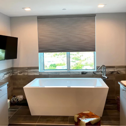 Custom No-Drill Cordless Blackout Cellular Shades