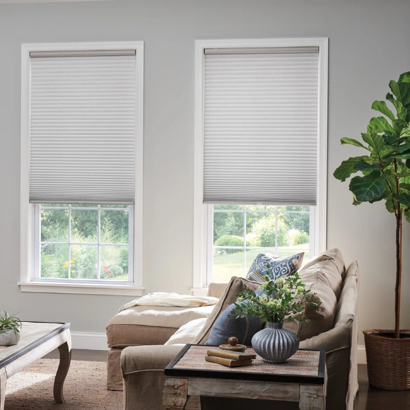 Custom No-Drill Cordless Blackout Cellular Shades