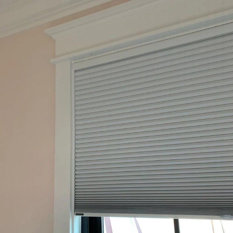 Custom No-Drill Cordless Blackout Cellular Shades