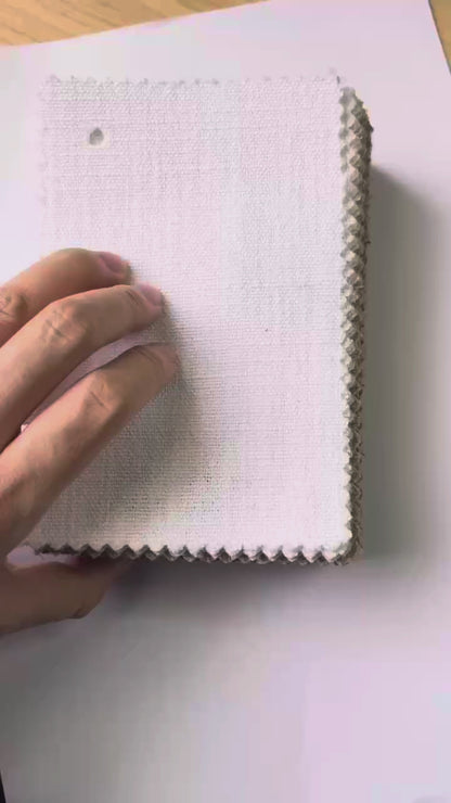 Linen Fabric Swatches Booklet | 38 Colors | 10% Linen | 350 GSM