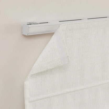 Rowan 30% Natural Linen Roman Shades | Motorized & Cordless Smart Lift