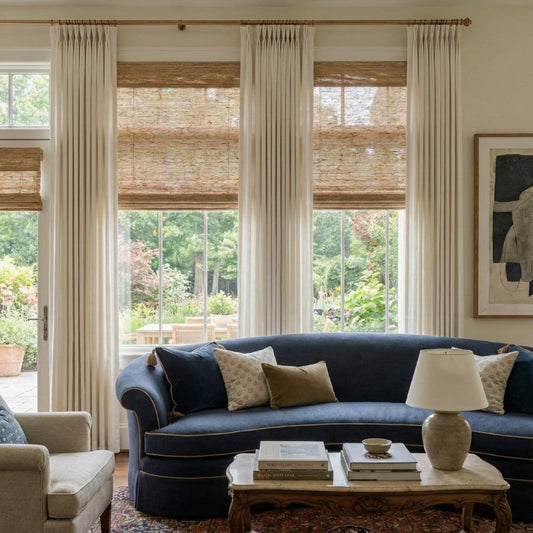 Natural Woven Wood Shades - Handcrafted, Eco-Friendly, Customizable